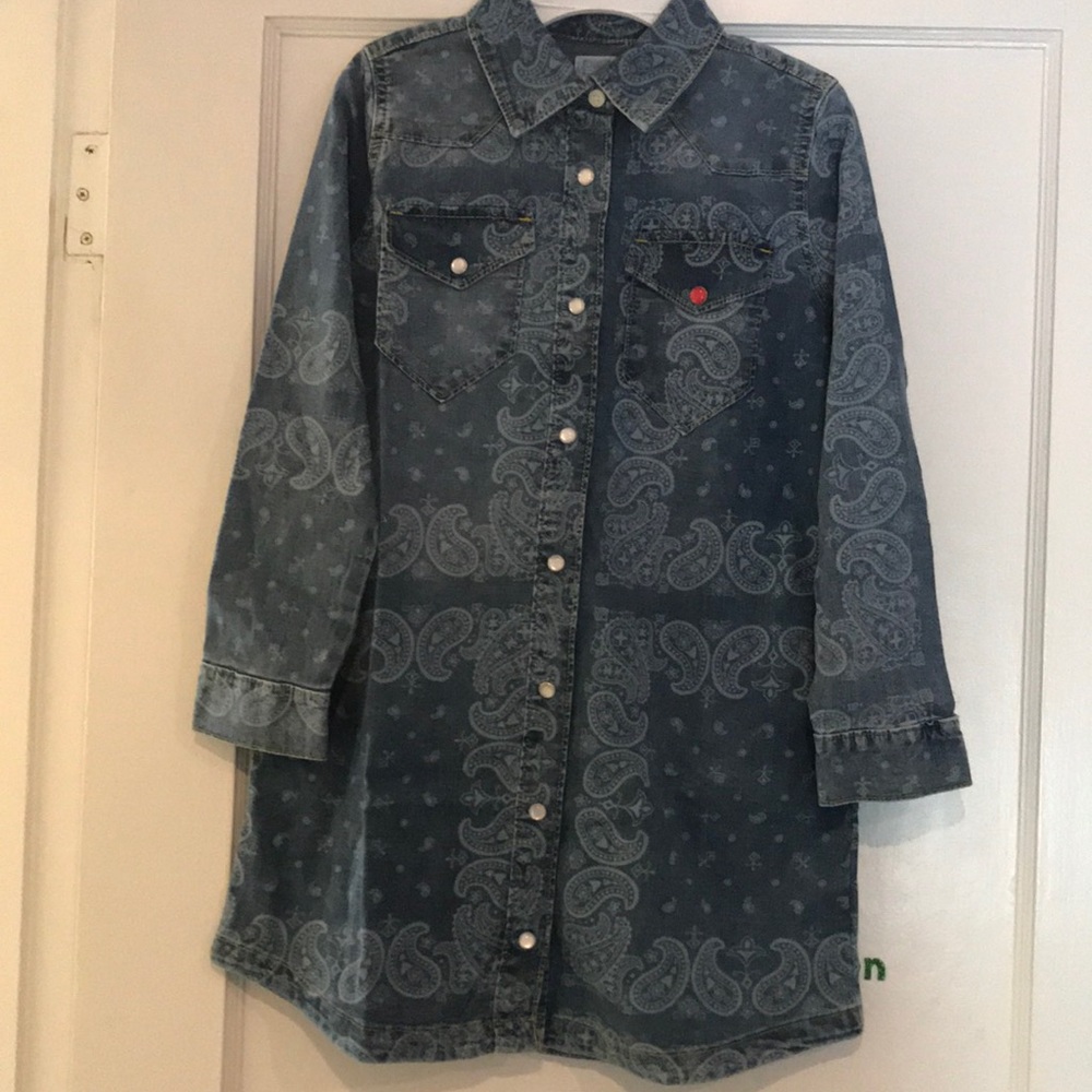 Gymboree girls denim shirt dress - Size 10